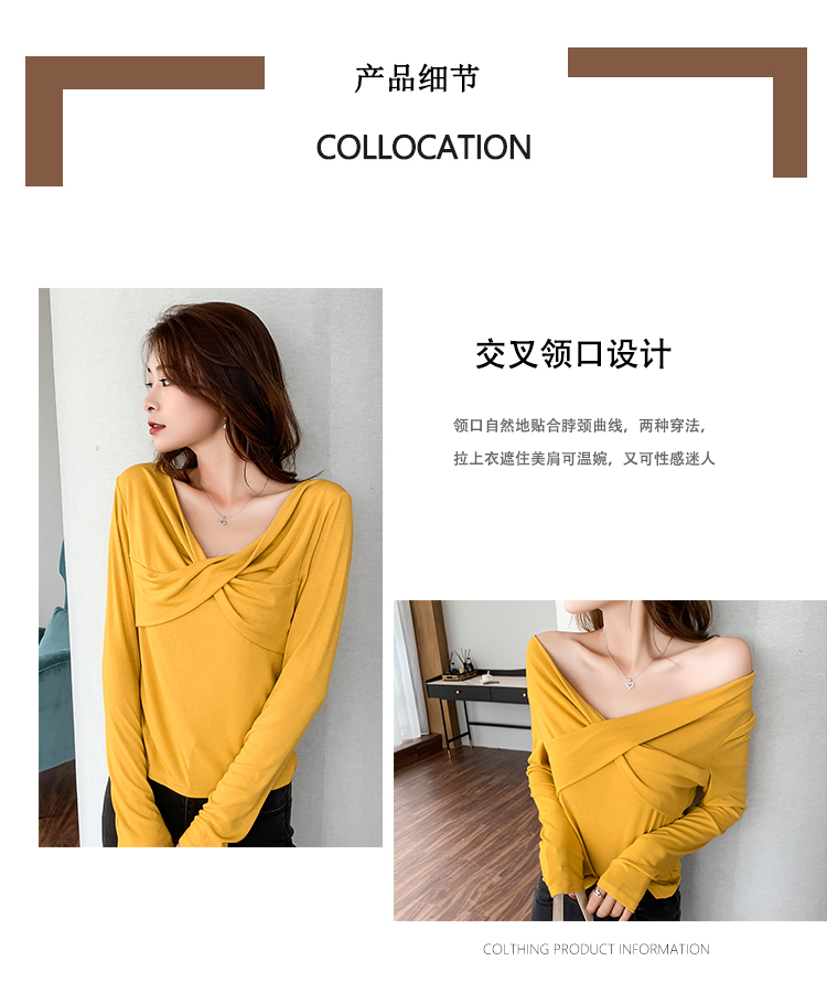 Áo Thun Tay Dài Thắt Nút Hai Cách Mặc Thời Trang Cho Nữ Size M-4xl