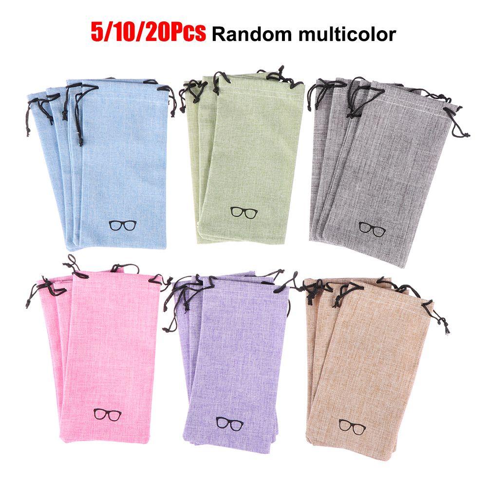 EUCA Set 5 / 10 / 20 Túi Rút Đựng Kính Mát Tiện Lợi