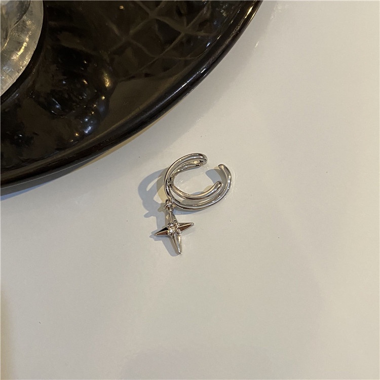 Bộ Ba Món Khuyên Kẹp Tai Đính Tua Rua Đơn Giản Cá Tính Thời Trang