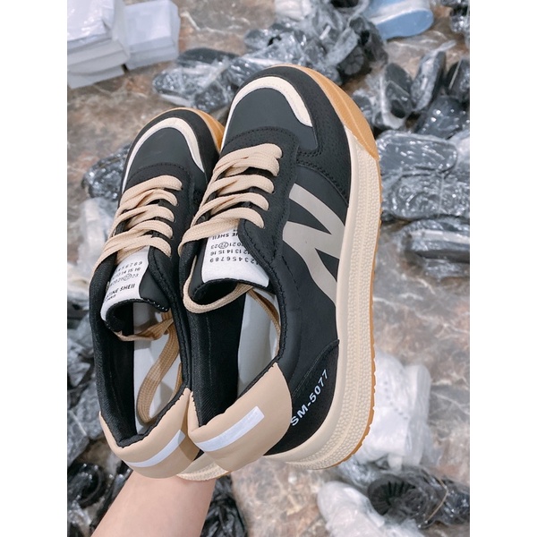 Giày thể thao nữ phối viền N mã 0577, Giày sneaker nữ thời trang cá tính | BigBuy360 - bigbuy360.vn