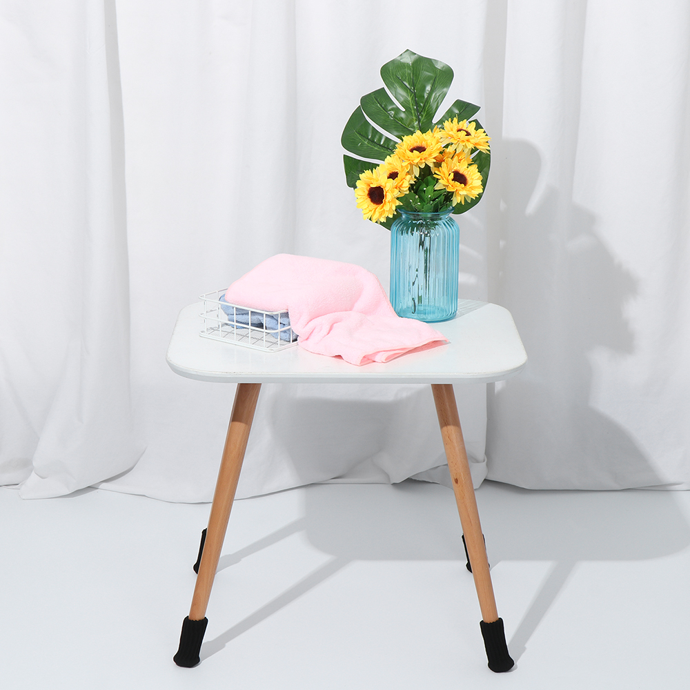 Set 4 vỏ bọc chân bàn ghế vải dệt kim co giãn chống trượt giảm tiếng ồn bảo vệ sàn nhà tiện lợi