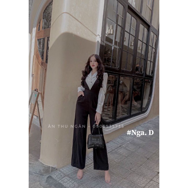 sét jumpsuit ống xuông