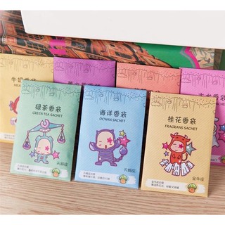 Túi Thơm Mini 12 Cung Hoàng Đạo Để Tủ Quần Áo, Balo, Giày Dép hương thơm thảo mộc bền lâu