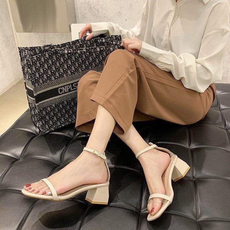 Sandal Cao Gót Cài Khóa Cài Quai Phong Cách Thời Trang Roman Dành Cho Nữ 2022