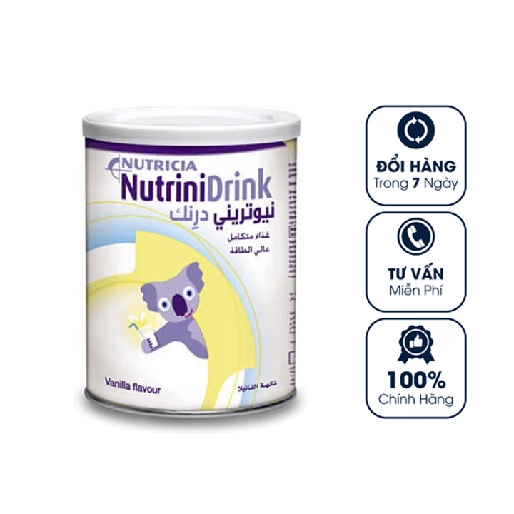 Sữa NutriniDrink Hộp 400gr Vị Vani Xuất Xứ Từ Đức Giúp Cho Bé Tăng Cân