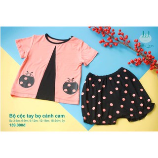 Bộ cộc tay bọ cánh cam Lil Little Love