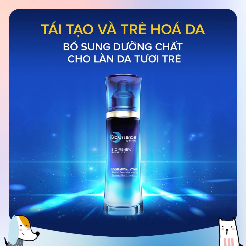 Nước cân bằng tinh chất sữa ong chúa Bio-Essence Bio-Renew Nourishing Toner dưỡng da tươi trẻ 100ml