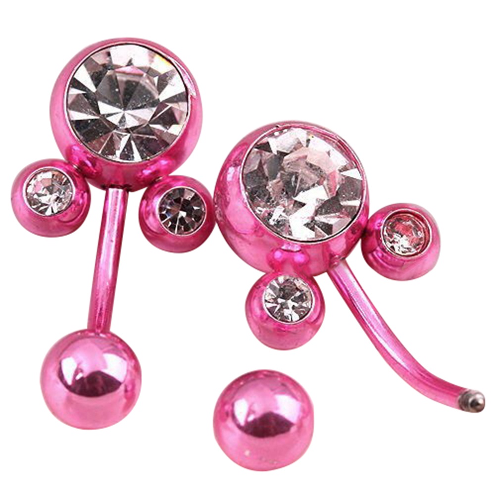 Khuyên rốn đính đá trang trí cá tính