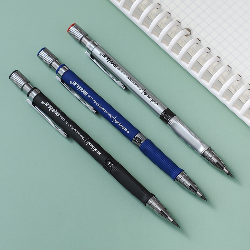 Bút chì bấm cơ 2.0mm 2B viết vẽ trơn tru xóa được dành cho văn phòng trường học