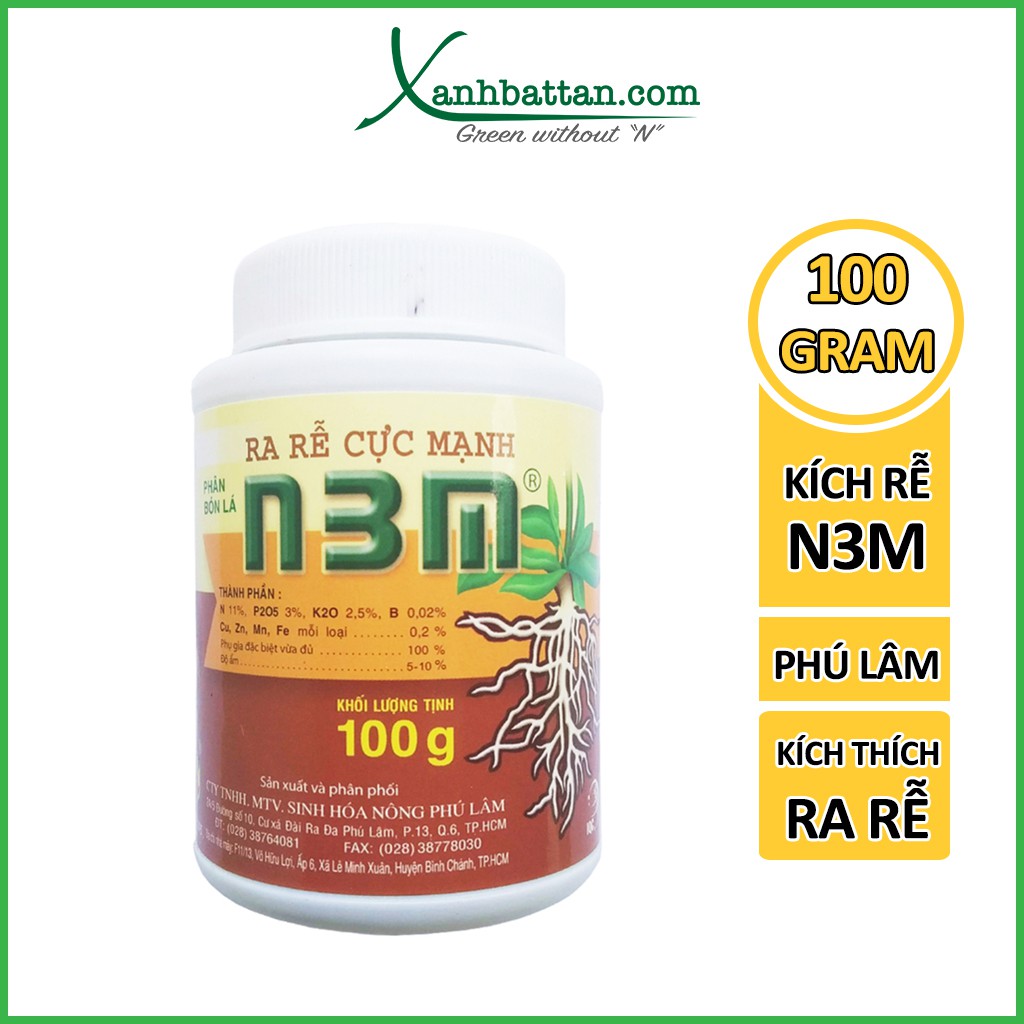 Phân Bón Siêu Kích Rễ Cực Mạnh N3M 100 Gram