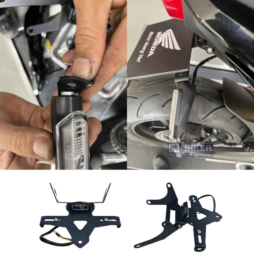 Đuôi gắn biển số CBR650/CB650r  gập 2 chiều Chính hãng Mbiker