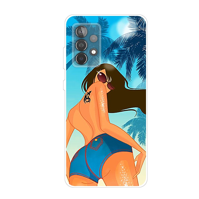 Ốp điện thoại bằng silicon mềm hình hoạt hình cho Samsung Galaxy A52S 5G A52 5G 4G