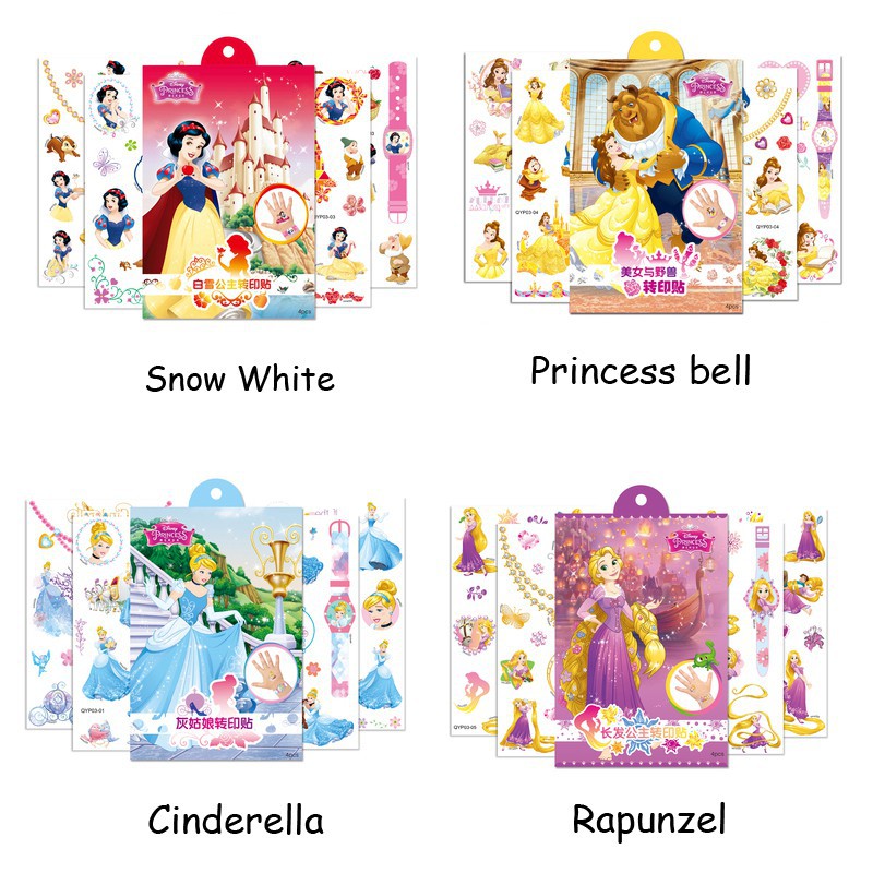 Hình xăm dán chống nước đa dạng chủ đều cho bé trai và bé gái thỏa thích sáng tạo cùng bạn bè Disney /Elsa/Spider Man/Hero/Princess/PAW Patrol/Unicorn