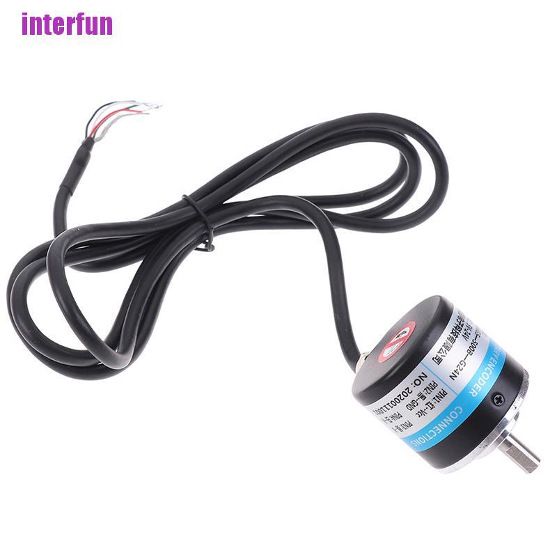 [Interfun1] 100/200/360/400/500/600P/R Photoelectric Incremental Rotary Encoder 5V-24V [Fun]