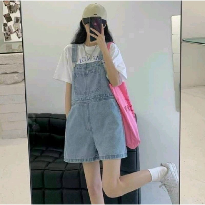Yếm short jean nữ quần yếm from rộng rãi thoải máiyembodangquan