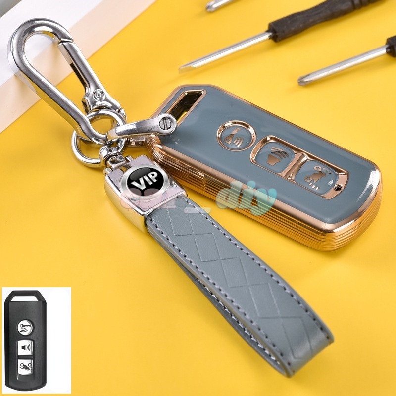 Vỏ TPU Bảo Vệ Chìa Khóa Điều Khiển Từ Xa Cho Xe Mô Tô Honda 2022 Vision SH Mode Air Blade Lead Vario PCX
