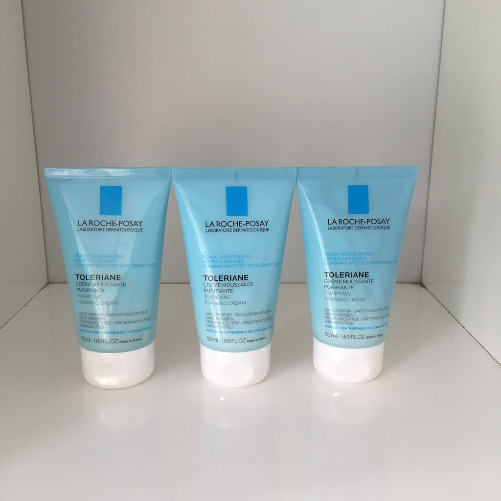 Sữa rửa mặt La Roche Posay Toleriane Foaming Cream dành cho da hỗn hợp & da dầu rất nhạy cảm  50ml - 125ml