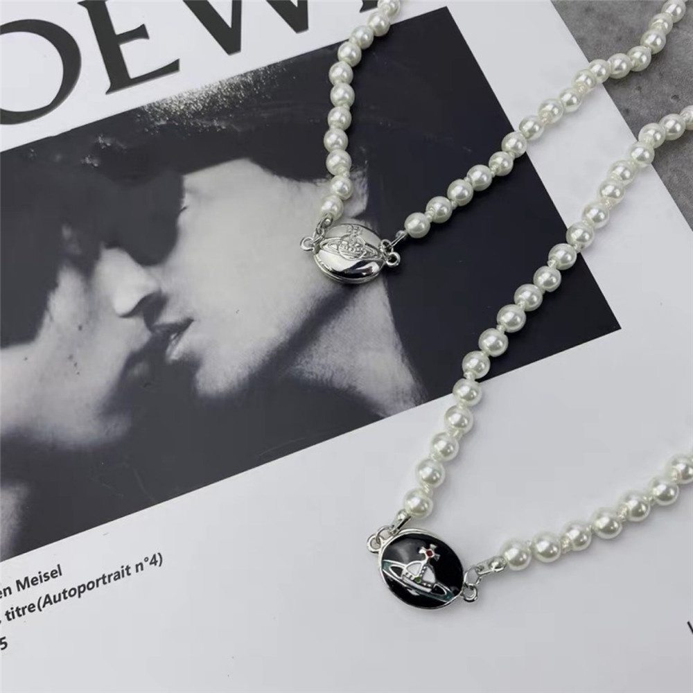 Vòng cổ Mặt Hình Hành Tinh Phối Ngọc Trai Thời Trang Xinh Xắn Cho Nữ