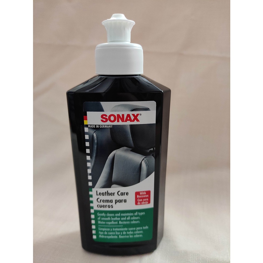 COMBO Dung dịch làm sạch nội thất SONAX & Kem bảo dưỡng ghế da SONAX Leather Care