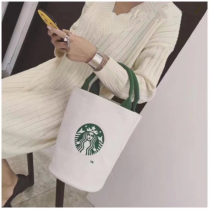 Túi Đựng Hộp Cơm Trưa Starbucks Đa Năng Thời Trang Cho Nữ