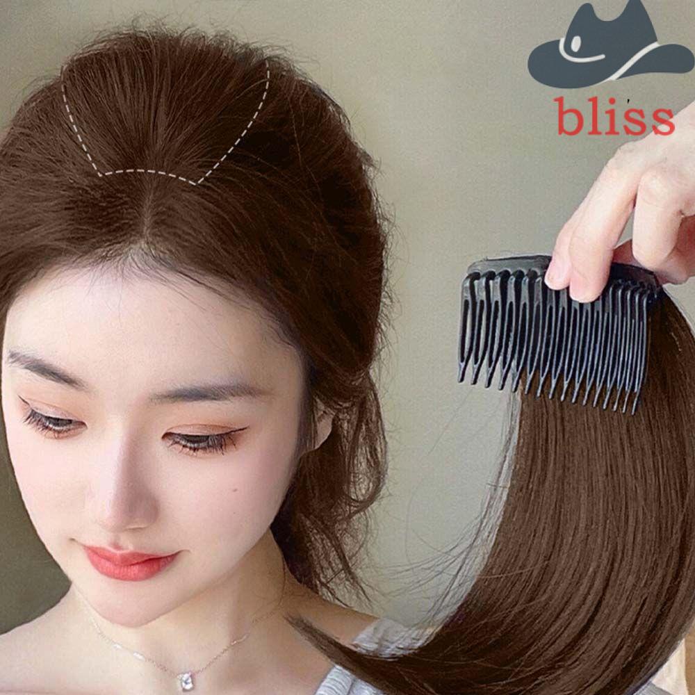 Bộ Tóc Giả Ngắn Thẳng Tàng Hình Bằng Sợi Tổng Hợp Có Đệm Nối Tóc Cho Nữ