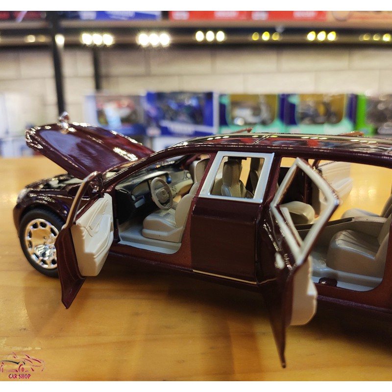 Mô hình xe ô tô Maybach S600 kim loại tỉ lệ 1:24 màu nâu