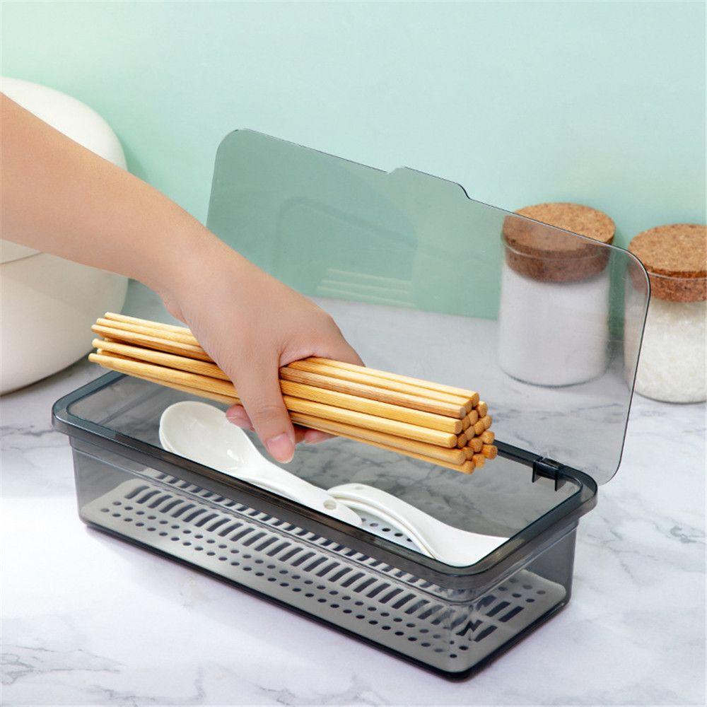Hộp Đựng Muỗng Đũa Ráo Nước Tiện Dụng