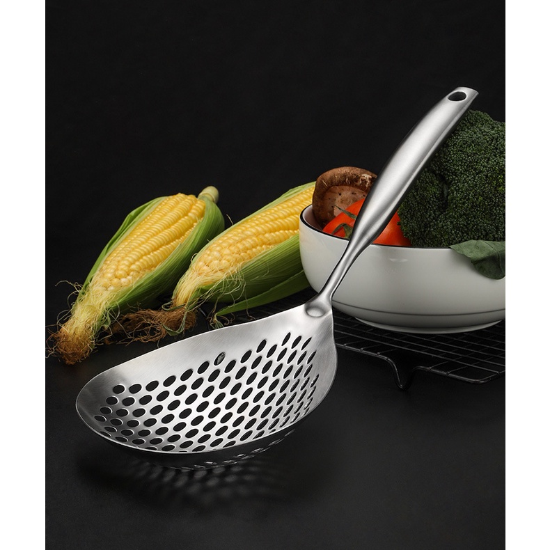 Muỗng Lọc Ráo Nước Nhật Bản Bằng Thép Không Gỉ 304