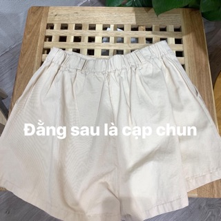 Quần sooc thô kèm đai