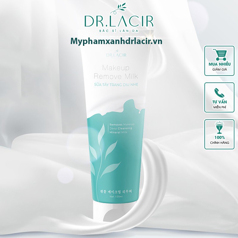 Sữa Tẩy Trang Dịu Nhẹ Làm Sạch Thu Nhỏ Lỗ Chân Lông - Makeup Remove Milk - Dr Lacir