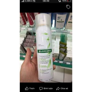 Dầu gội khô klorane dry shapoo