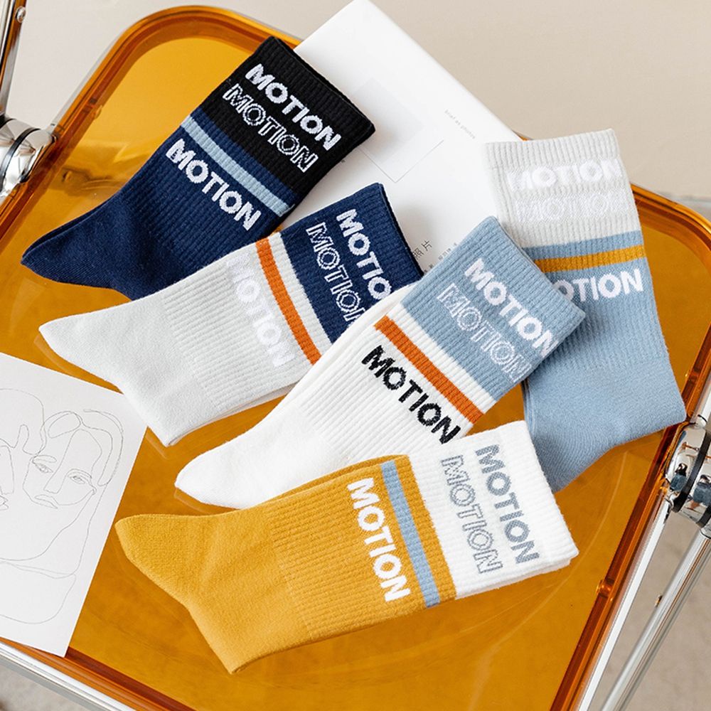 Đôi vớ thể thao bằng vải cotton mềm mại thoáng khí họa tiết sọc đơn giản cho nam