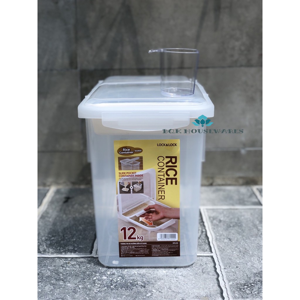 Thùng đựng gạo 12kg Lock&Lock HPL550 | BigBuy360 - bigbuy360.vn