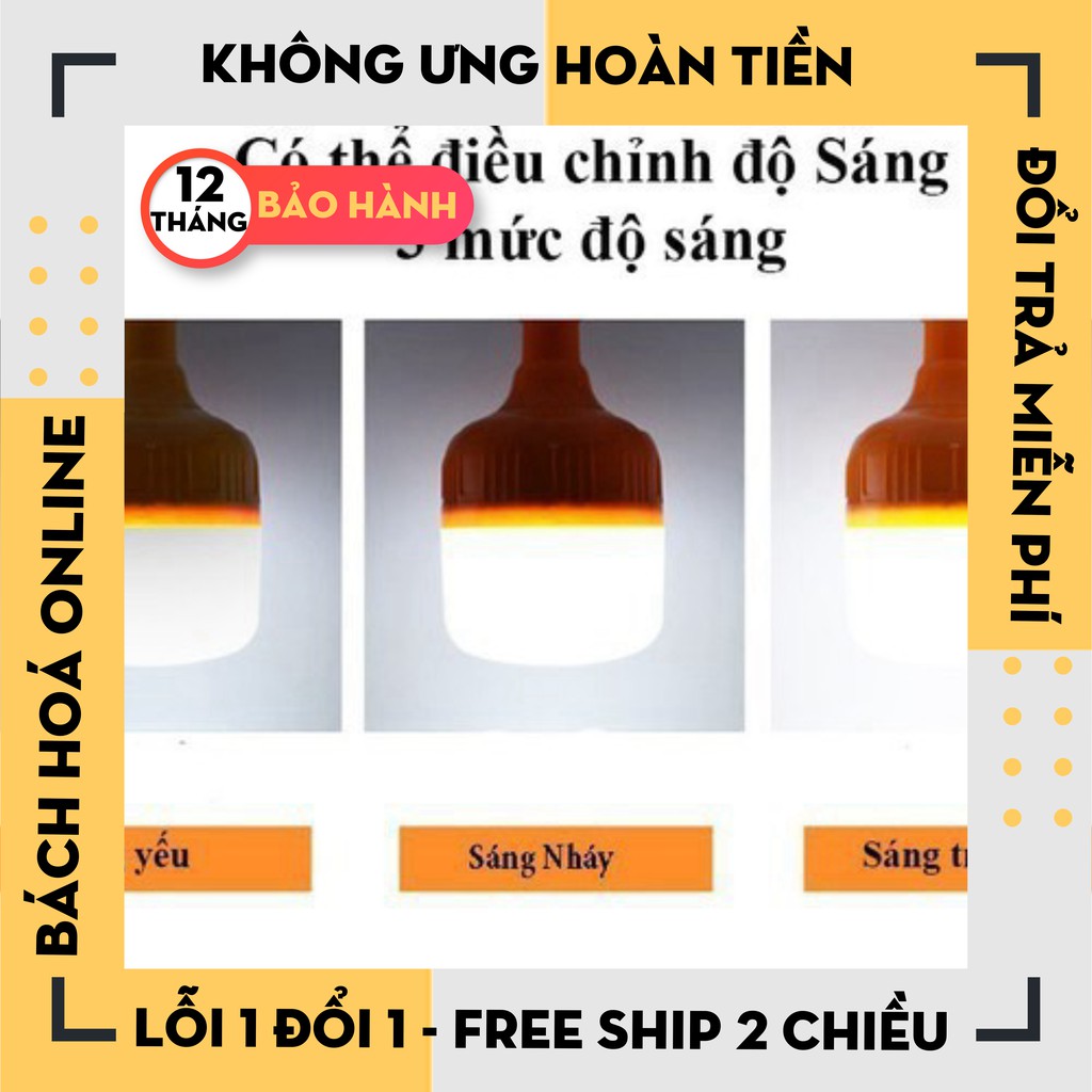 [Hàng Loại 1] Bóng Đèn Tích Điện 60W Siêu Sáng Siêu Tiết Kiệm