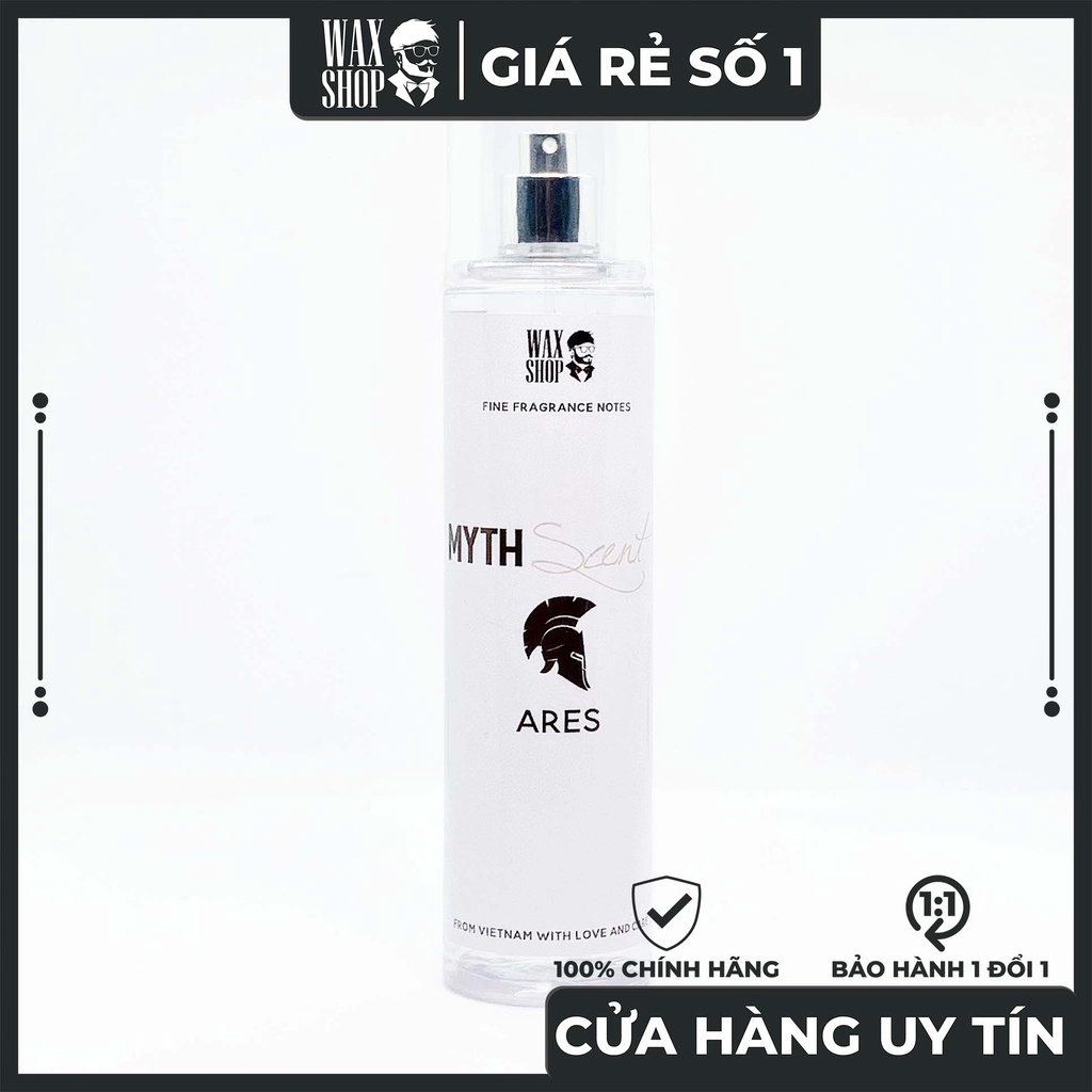 Xịt Thơm Body Mist Ares - Myth Scent Cho Nam ⚡Siêu Thơm⚡ Giữ Mùi 12H, Chính Hãng, Nam Tính, Nước Hoa Giá Rẻ - Waxshop.