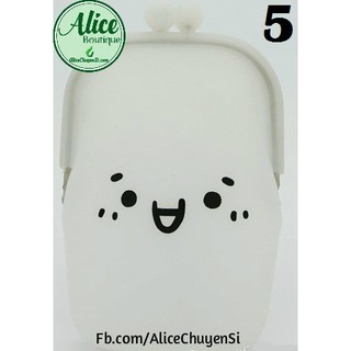 Ví/Bóp silicon đứng hình icon cảm xúc