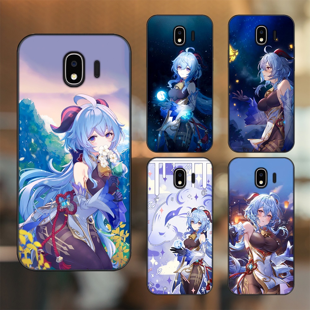 Ốp lưng Samsung J4 viền đen in hình Ganyu Genshin Impact