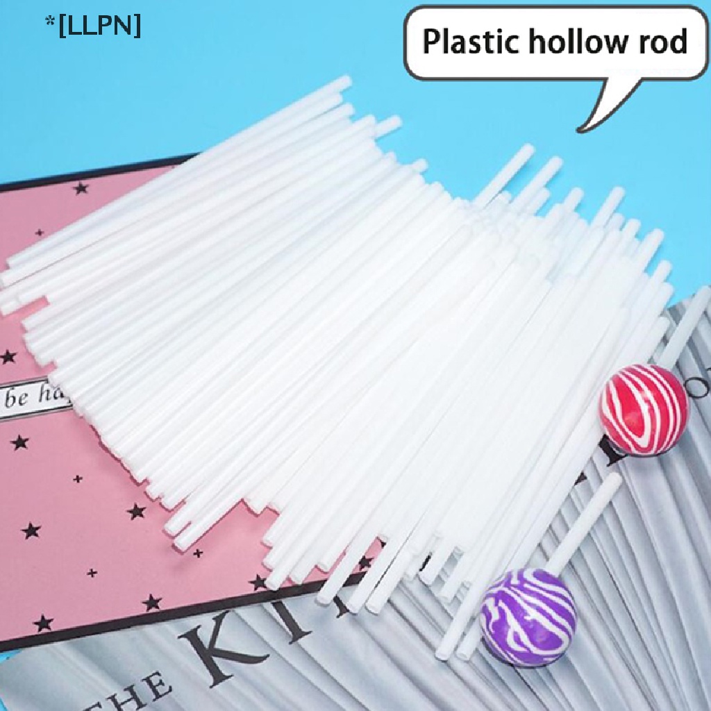 Set 100 Que Nhựa Hút Làm Kẹo Mút