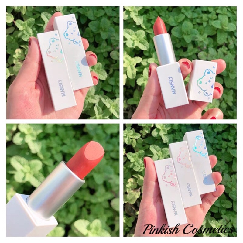 Son matte hình gấu MANSLY - nội địa trung