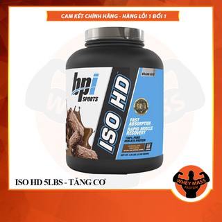 BPI ISO HD 100% PURE ISOLATE PROTEIN 5LBS | SỮA WHEY HỖ TRỢ TĂNG CƠ BẮP - CHÍNH HÃNG 100%