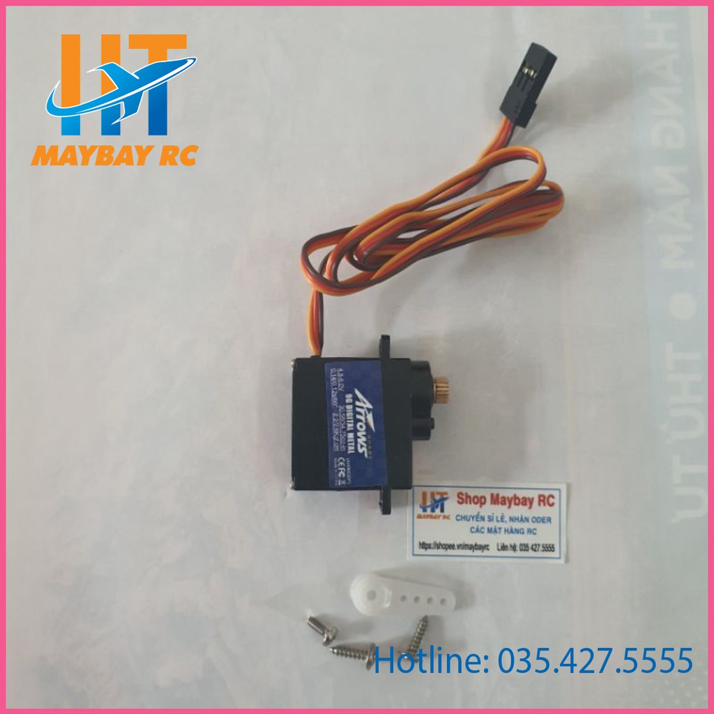 Đông cơ lái Servo Arrows 9g Digital Metal nhông đồng + nhựa