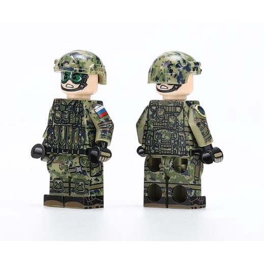 Đồ chơi lắp ráp minifigures swat army , mô hình lắp ghép quân sự - Combo 5 lính đặc nhiệm Nga No.L9