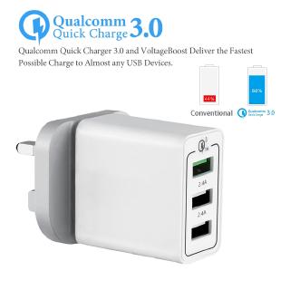 Cốc Sạc Nhanh B' 2.4a 3 Cổng Usb 3.0 Cho Iphone Android