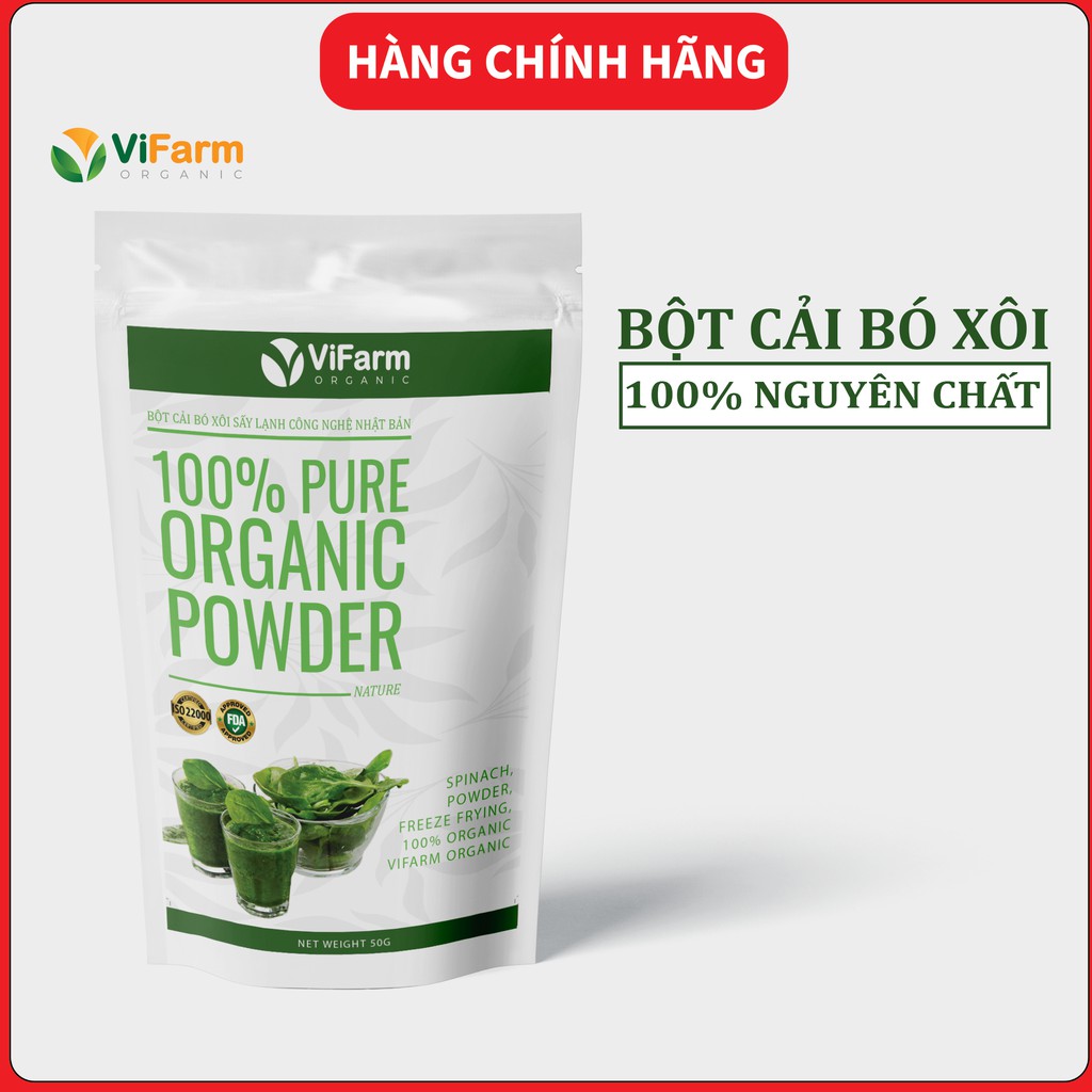 Bột Cải Bó Xôi Nguyên Chất 100% 50g