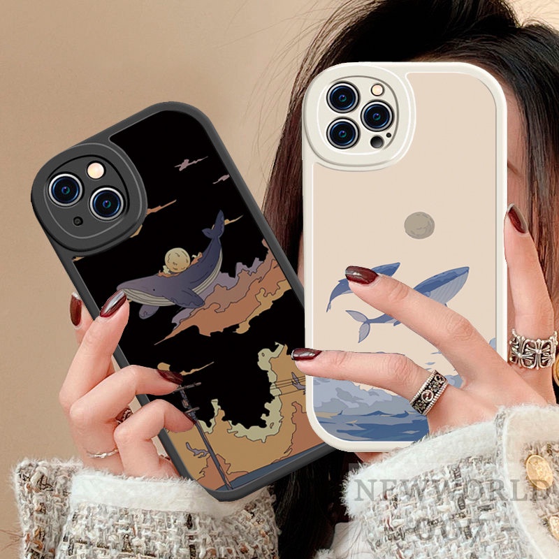 Ốp Điện Thoại Mềm In Hình Cá Voi Cho Xiaomi Redmi 9A 9C 9T 10 10C Note 8 Pro 9 10 11 Pro Note 9S 10 10s 11 11s POCO X3 NFC M3