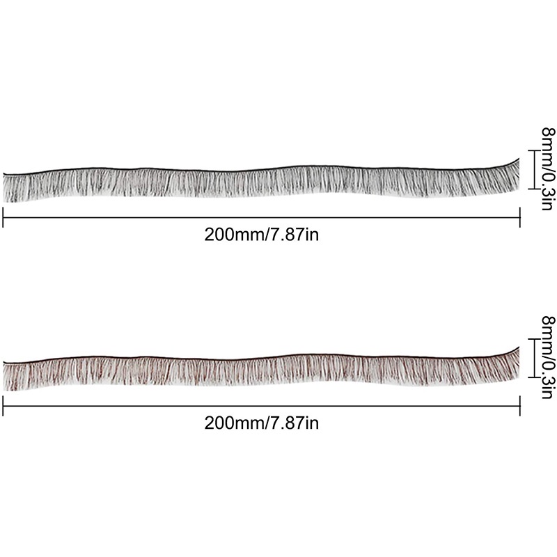 Set 10 Lông Mi Giả Màu Đen Nâu Cho Búp Bê