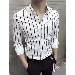 ÁO SƠ MI NAM KẺ SỌC TRẮNG 2