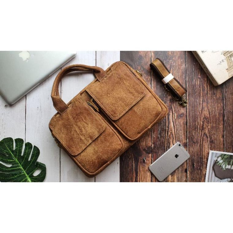[Da thật] Túi công sở da bò thật 13" CD109B - 100% da bò thật BH 3 năm | BigBuy360 - bigbuy360.vn