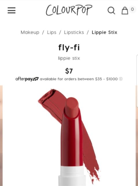 BAO BÌ MỚI [COLOURPOP] LIPPIE STIX FLY-FI | BigBuy360 - bigbuy360.vn