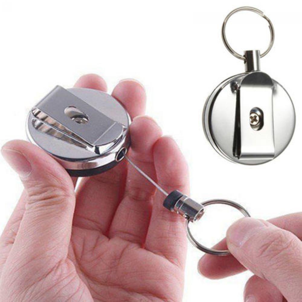 Móc Chìa Khóa Bằng Thép Không Gỉ Hình Vòng Nhẫn Độc Đáo